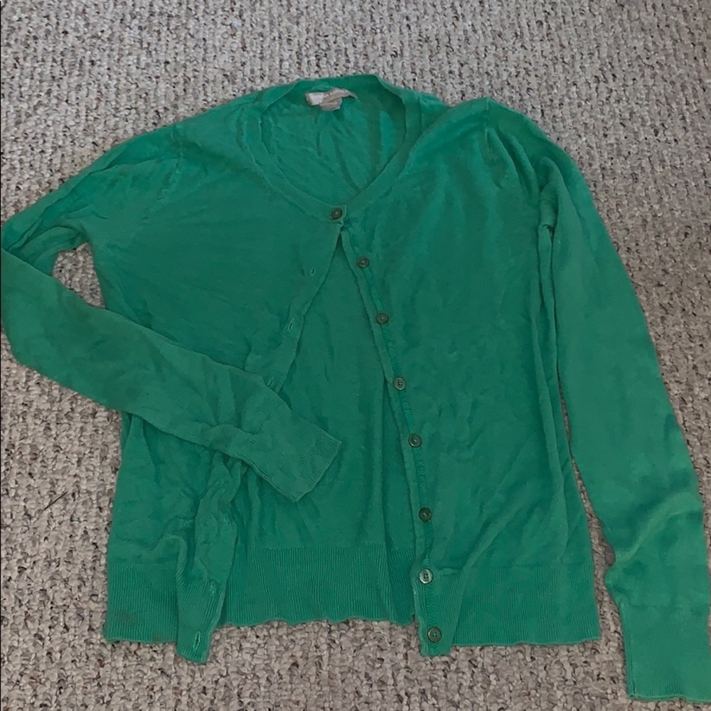 🌸 banana republic green cardigan 🌸